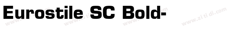 Eurostile SC Bold字体转换